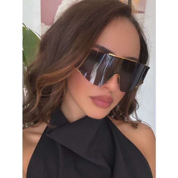 NEW Balmain BPS138-A Black Mask Fleche Sunglasses $1260 - Picture 2 of 10